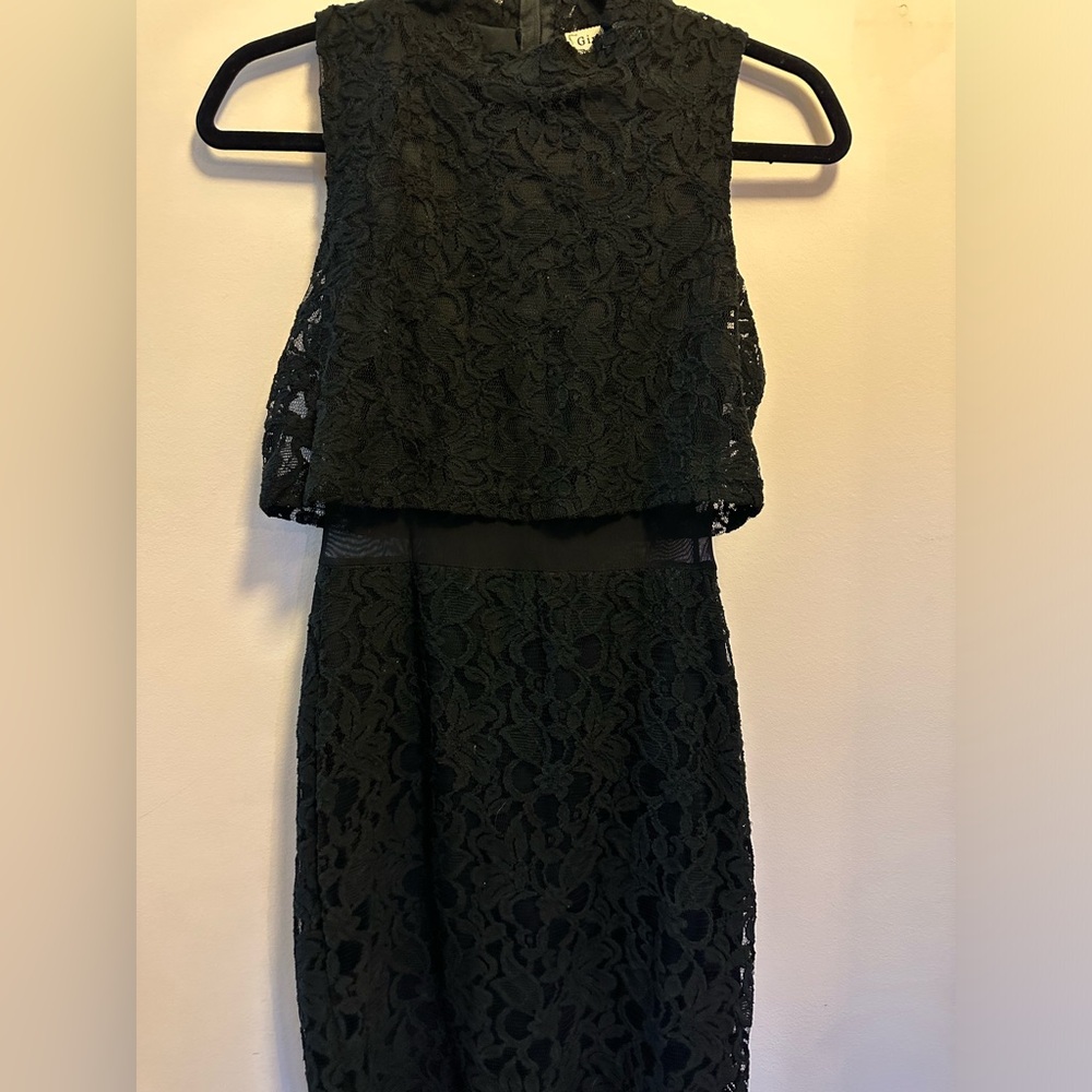 Black Lace mini dress